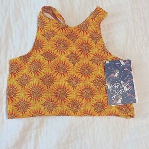 Kortni Jeane girls racer sunflowers